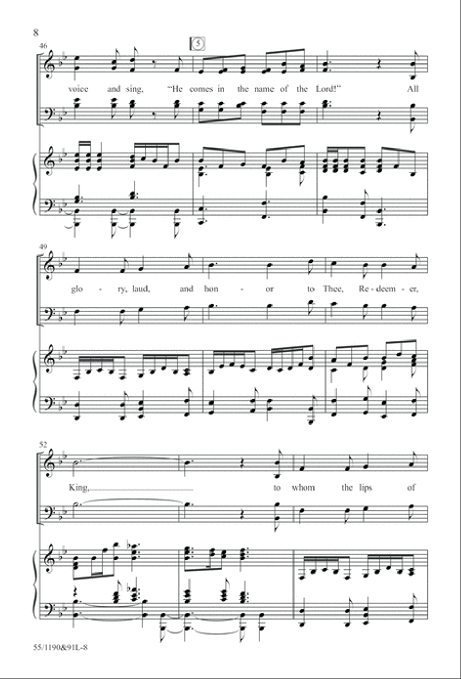 Hallelujah! What a Savior! (Digital Download) 4-Part scores gallery preview page 8
