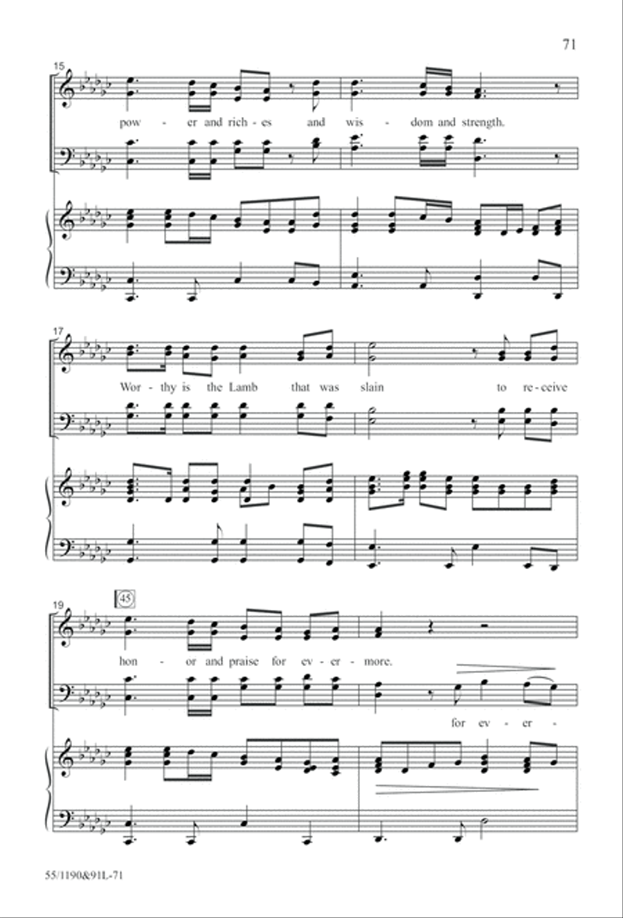 Hallelujah! What a Savior! (Digital Download) 4-Part scores gallery preview page 71