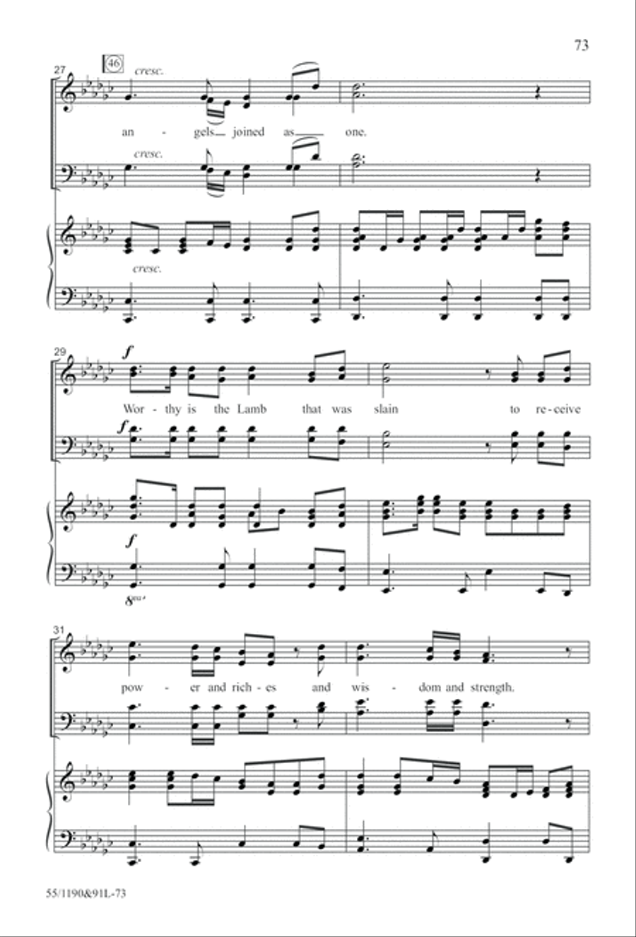 Hallelujah! What a Savior! (Digital Download) 4-Part scores gallery preview page 73