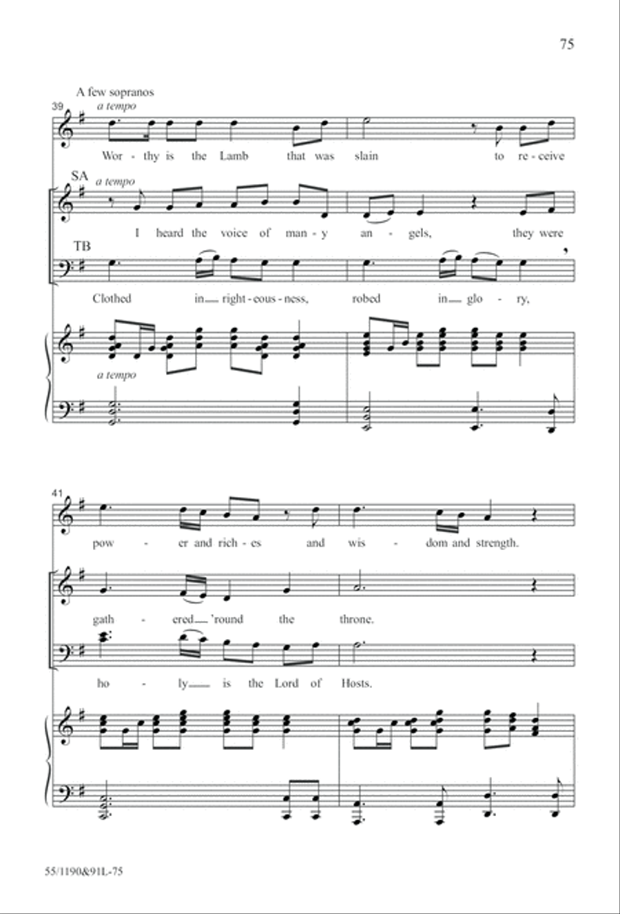 Hallelujah! What a Savior! (Digital Download) 4-Part scores gallery preview page 75