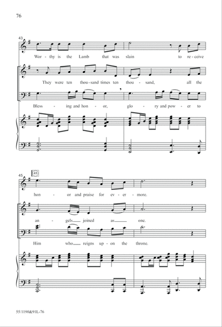 Hallelujah! What a Savior! (Digital Download) 4-Part scores gallery preview page 76