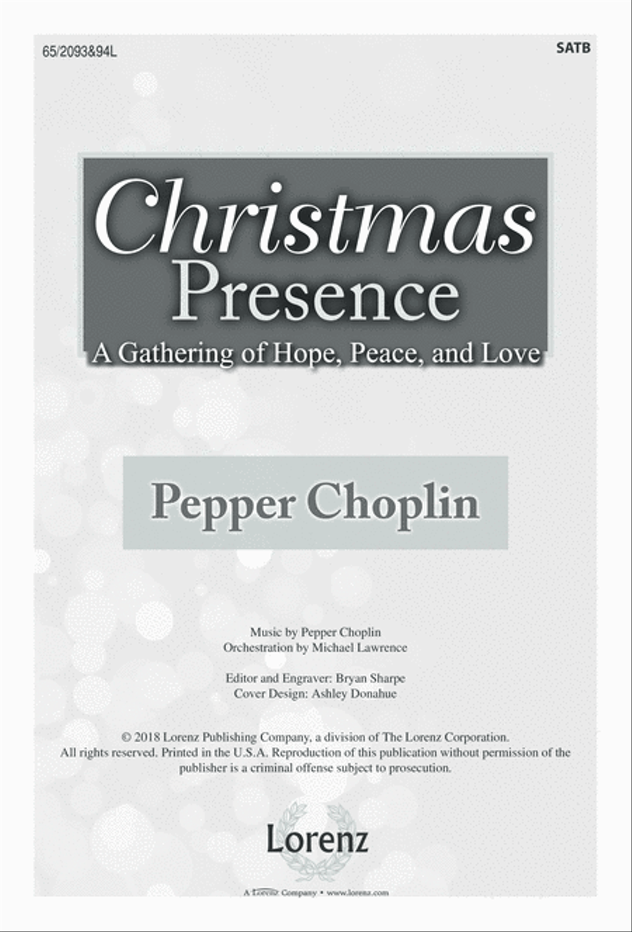 Christmas Presence (Digital Download) 4-Part scores gallery preview page 1