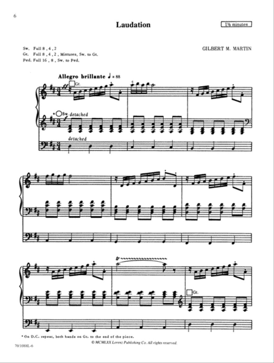 Pipe Dusters, Vol. 3 (Digital Download) Organ scores gallery preview page 6