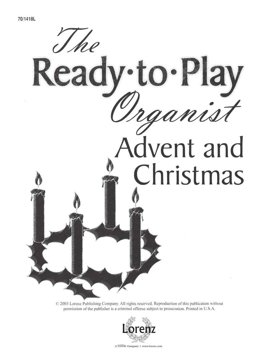 Ready-to-Play Organist: Advent and Christmas (Digital Download) Organ scores gallery preview page 1