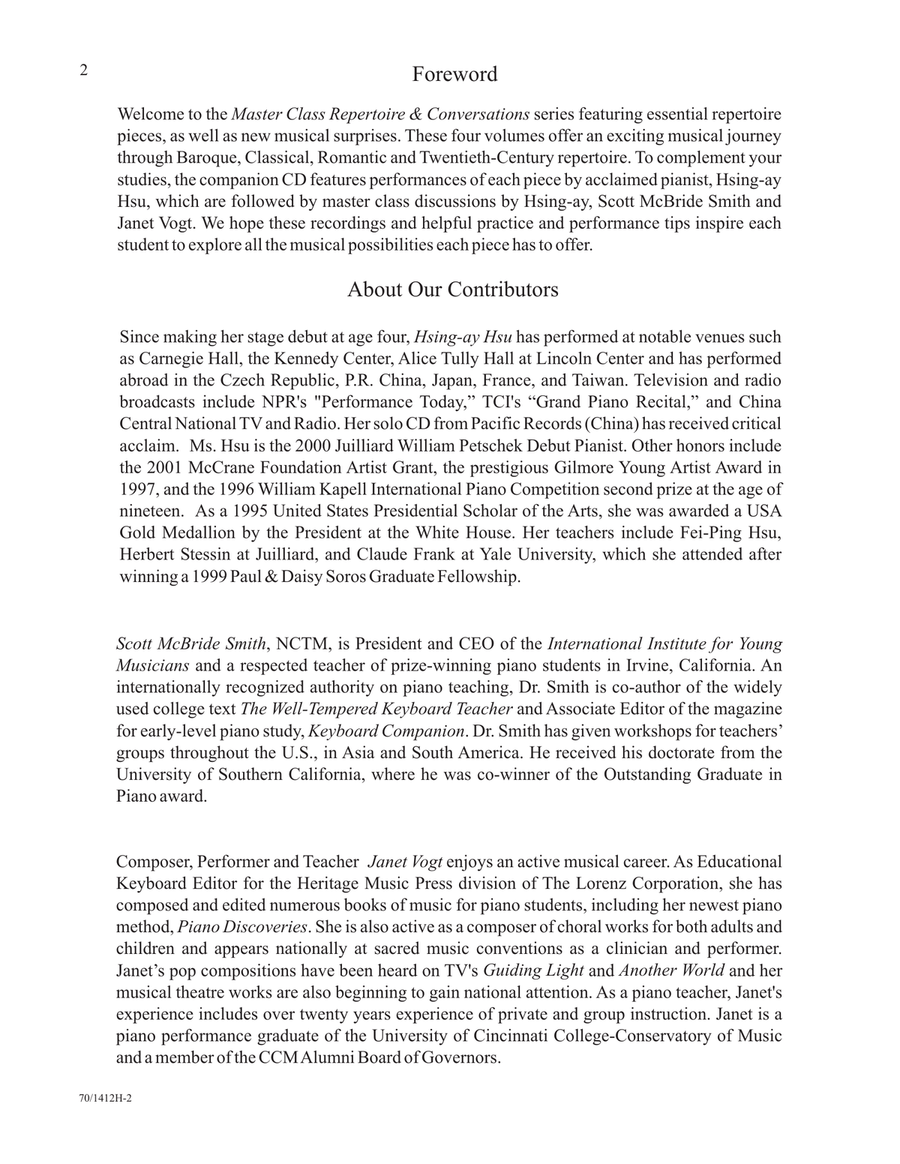 Master Class Repertoire & Conversations - Vol. 3 (Digital Download) Piano Solo scores gallery preview page 2