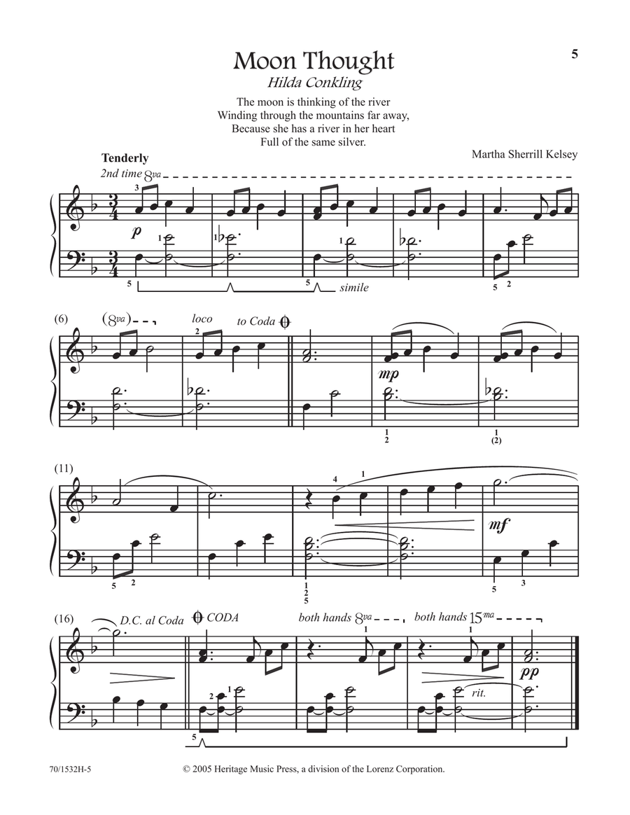 Poetry at the Piano - Book 2, Moderately Easy (Digital Download) Piano Solo scores gallery preview page 5
