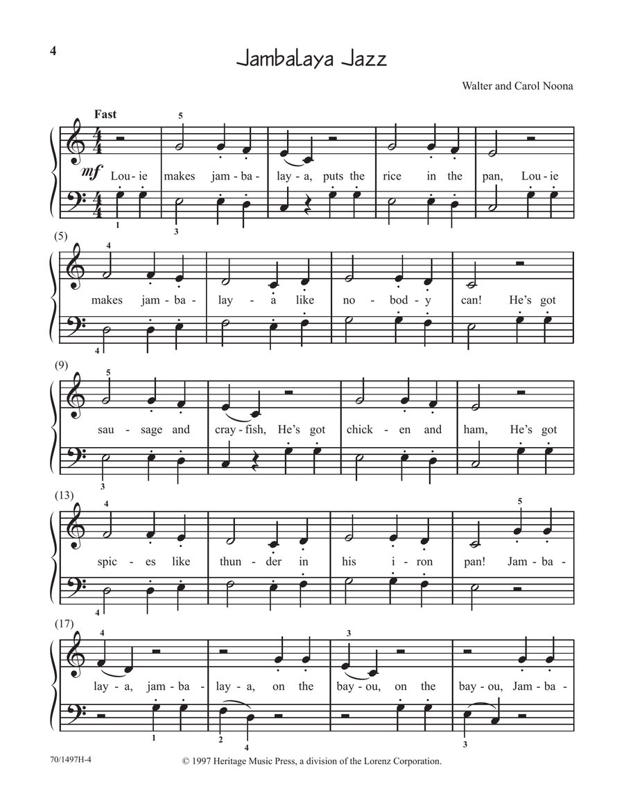 Jazz 'n Rags at Your Fingertips - Book 1, Easy (Digital Download) Piano Solo scores gallery preview page 4