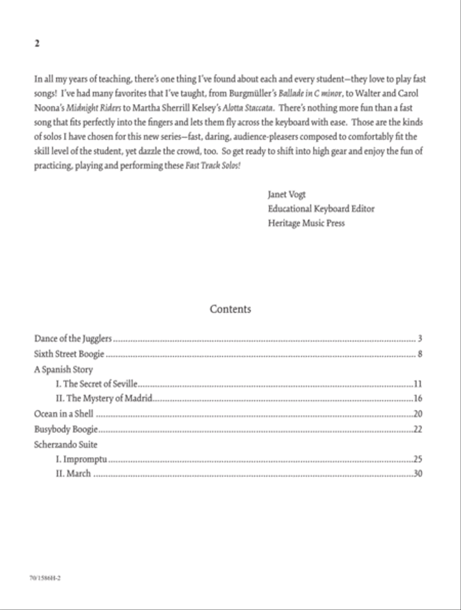 Fast Track Solos - Book 4, Intermediate (Digital Download) Piano Solo scores gallery preview page 2