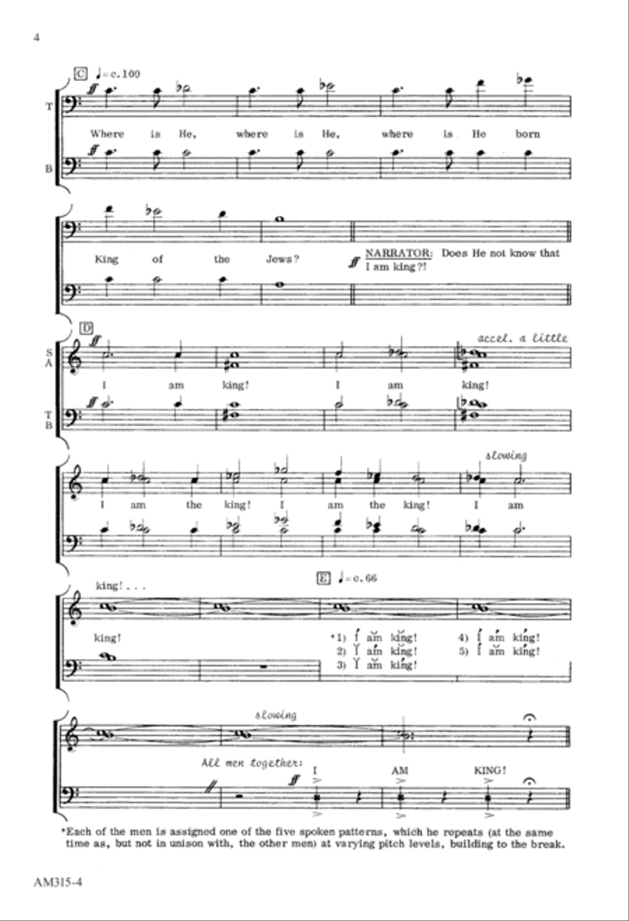 King Herod (Digital Download) Divisi scores gallery preview page 4