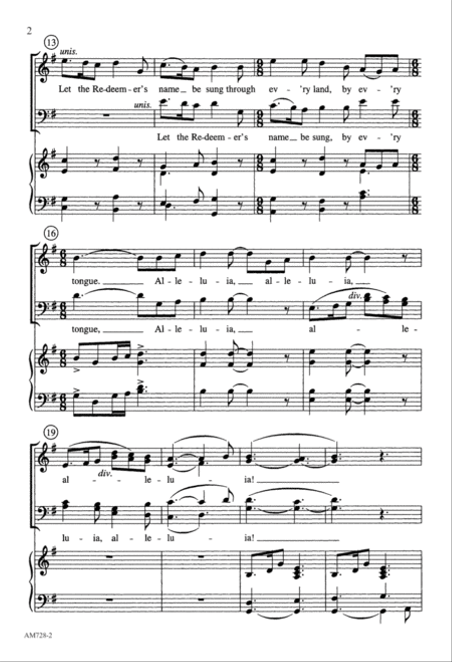 From All That Dwell Below the Skies (Digital Download) 4-Part scores gallery preview page 2