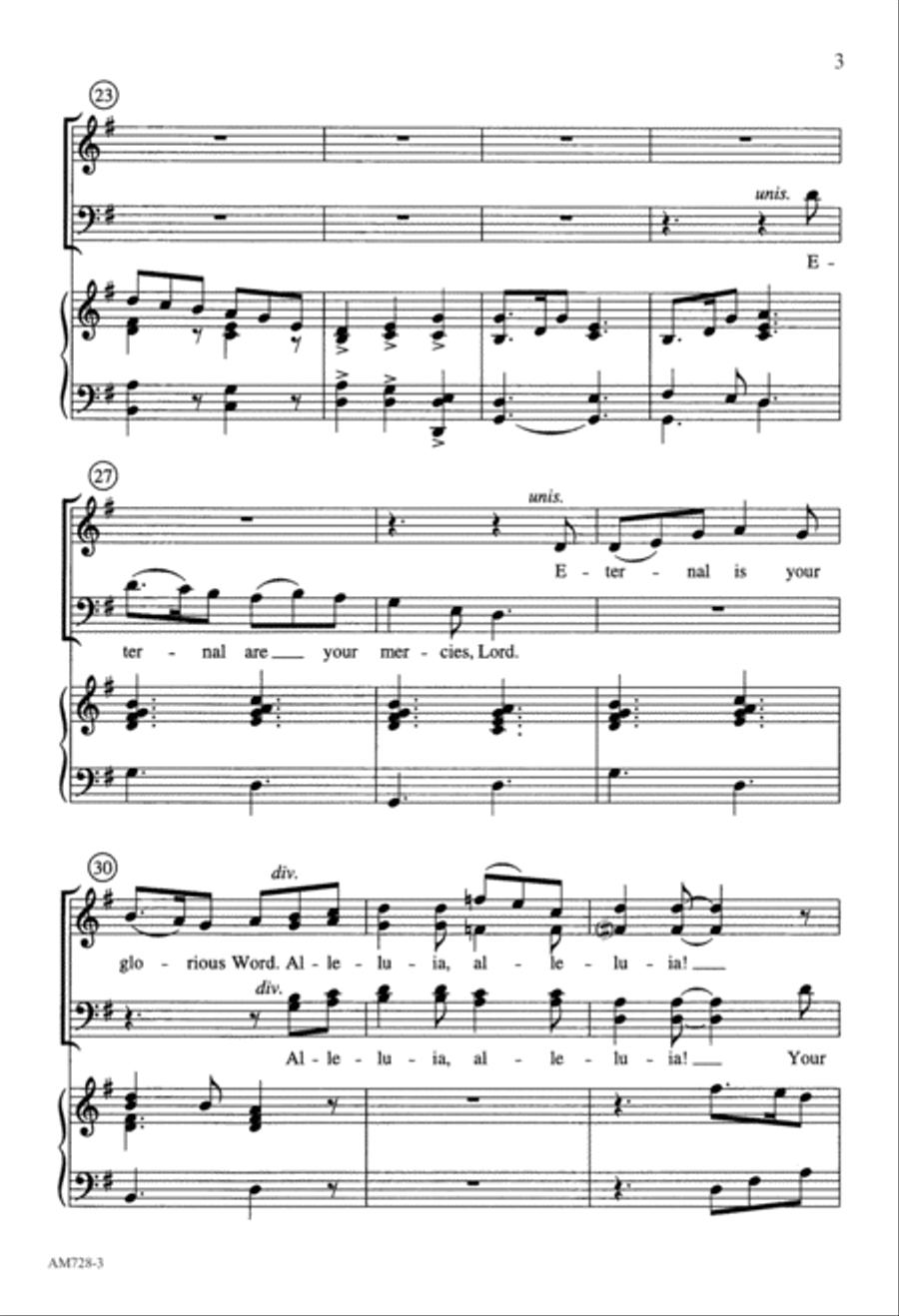 From All That Dwell Below the Skies (Digital Download) 4-Part scores gallery preview page 3