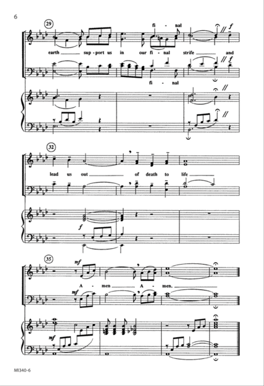 Lord, Keep Us Steadfast (Digital Download) 4-Part scores gallery preview page 6