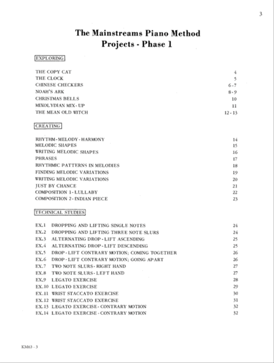 Mainstreams - Projects 1 (Digital Download) Piano Method scores gallery preview page 3