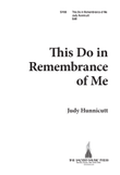 This Do in Remembrance of Me (Digital Download)