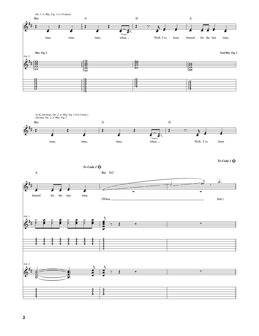 She's Kerosene She's Kerosene Acoustic Guitar scores gallery preview page 2