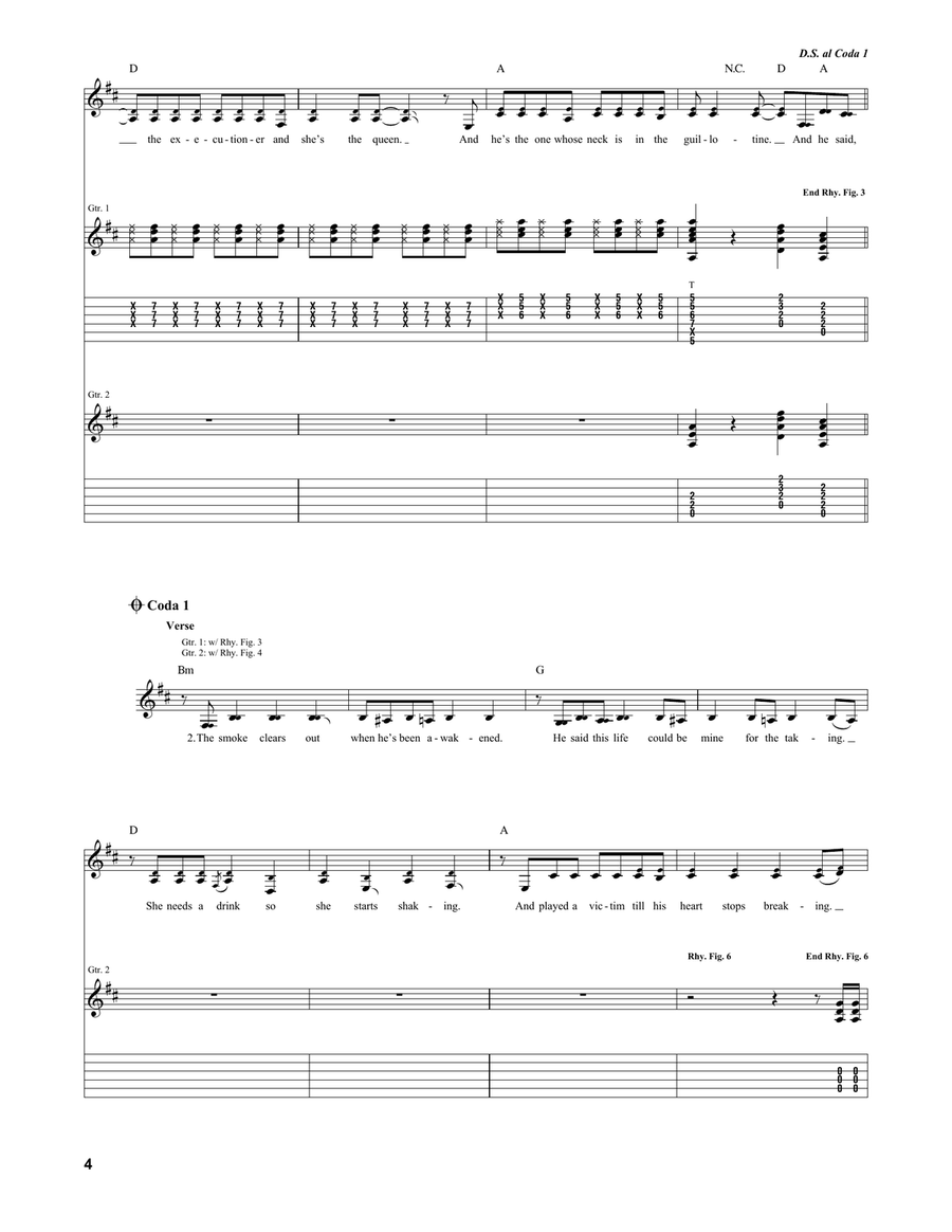 She's Kerosene She's Kerosene Acoustic Guitar scores gallery preview page 4