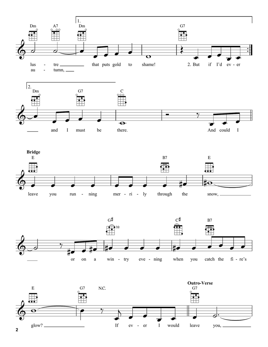 If Ever I Would Leave You Ukulele scores gallery preview page 2