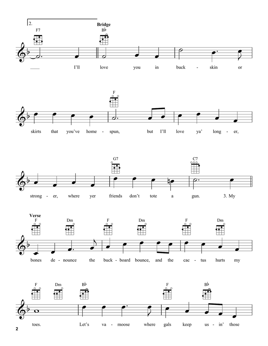 Buttons And Bows Buttons And Bows Ukulele scores gallery preview page 2