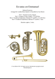 En Natus Est Emmanuel - Michael Praetorius - Brass Quartet or Ensemble