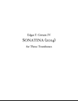 Sonatina for Three Trombones