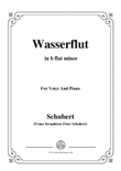 Schubert-Wasserflut,from 'Winterreise',Op.89(D.911) No.6,in b flat minor,for Voice&Piano mini preview