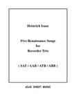 Five Renaissance Songs for Recorder Trio