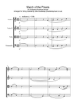 Mozart: March of The Priests from The Magic Flute for String Quartet - Score and Parts mini preview
