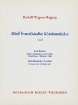 Five French Piano Pieces