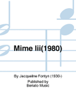 Mime Iii(1980)