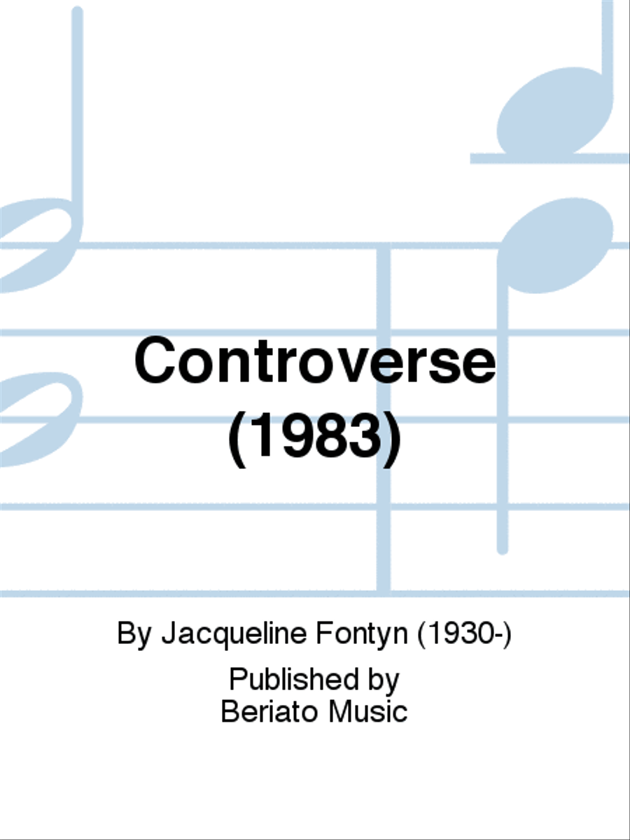 Controverse (1983) Clarinet scores gallery preview page 1