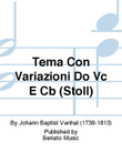 Tema Con Variazioni Do Vc E Cb (Stoll)