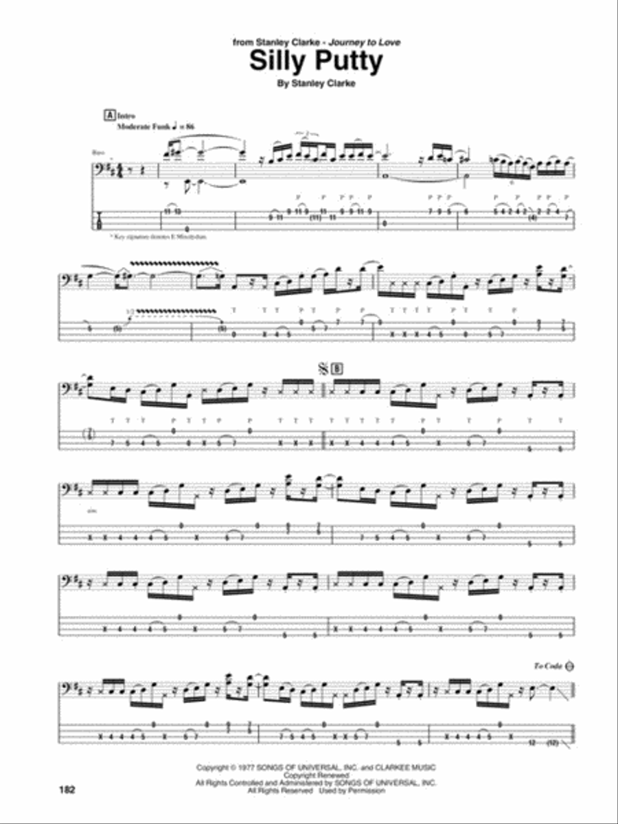 Slap Bass Bible Electric Guitar scores gallery preview page 4