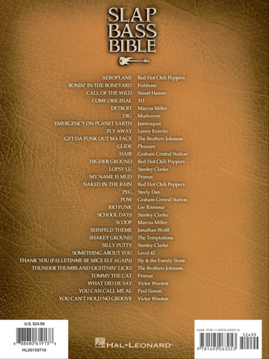 Slap Bass Bible Electric Guitar scores gallery preview page 6