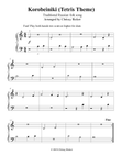 Korobeiniki (Tetris Theme) - beginner piano with teacher duet