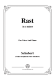 Schubert-Rast,from 'Winterreise',Op.89(D.911) No.10,in c minor,for Voice&Piano mini preview