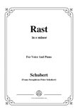 Schubert-Rast,from 'Winterreise',Op.89(D.911) No.10,in e minor,for Voice&Piano mini preview