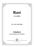 Schubert-Rast,from 'Winterreise',Op.89(D.911) No.10,in a minor,for Voice&Piano mini preview