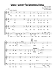 When I Survey the Wondrous Cross - SATB acappella