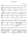 I Want To Be Tall (Broadway Version)
