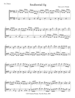 Swallowtail Jig (aka The Dancing Master) for Two Double Basses