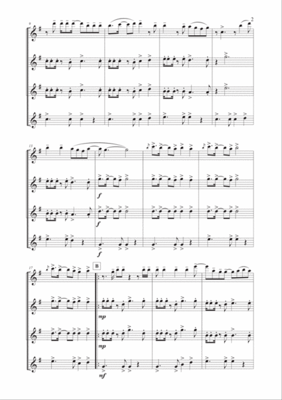 Girls Just Want To Have Fun Woodwind Ensemble scores gallery preview page 3