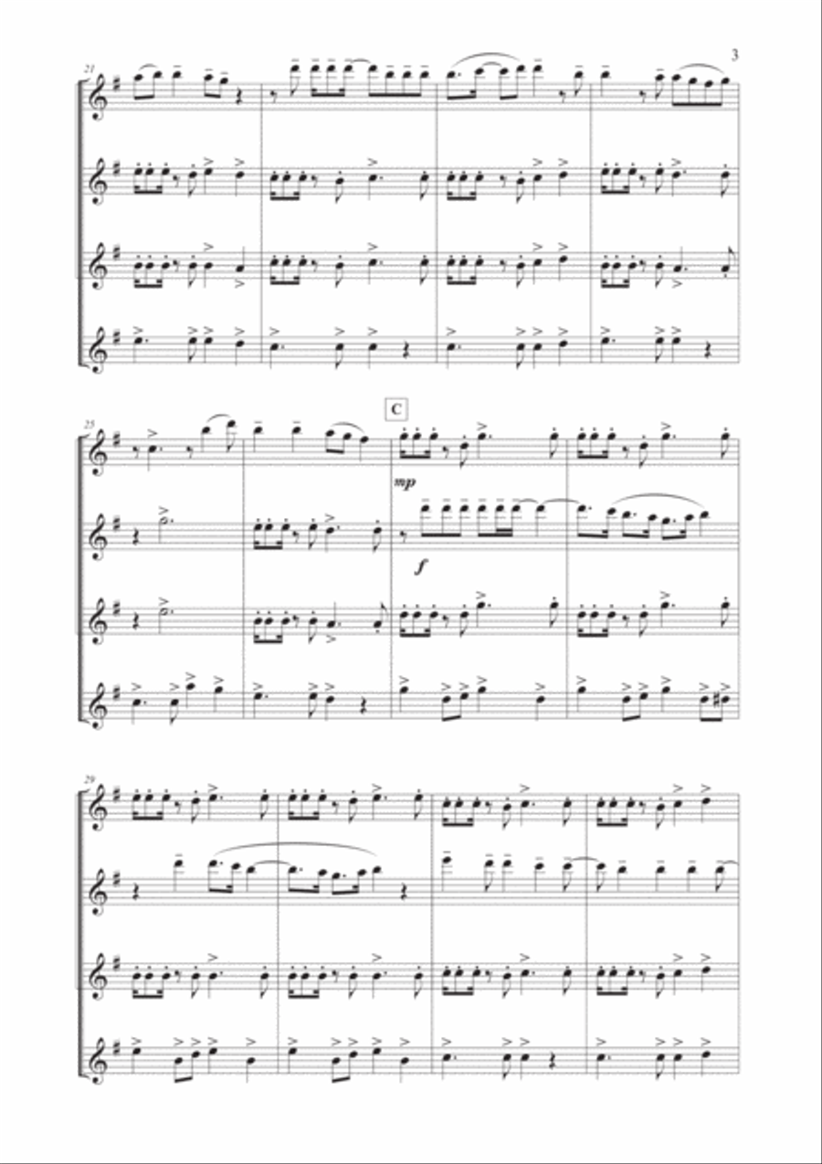 Girls Just Want To Have Fun Woodwind Ensemble scores gallery preview page 4