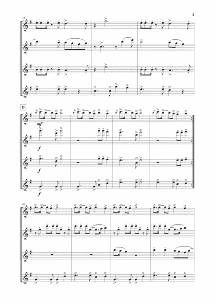 Girls Just Want To Have Fun Woodwind Ensemble scores gallery preview page 5