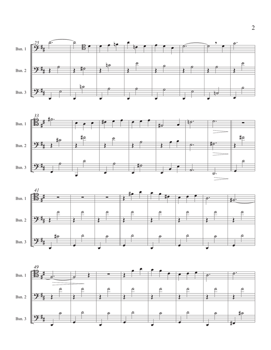 Three Gymnopedie Three Gymnopedie Woodwind Trio scores gallery preview page 3