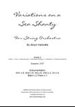 Variations on a Sea Shanty, for String Orchestra