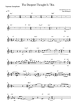 The Deepest Thought Is This - Soprano Sax