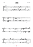 Menuet - Water Music (easy brass duet Nb. 6 - Bb/C) mini preview