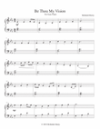 Be Thou My Vision - Easy Piano