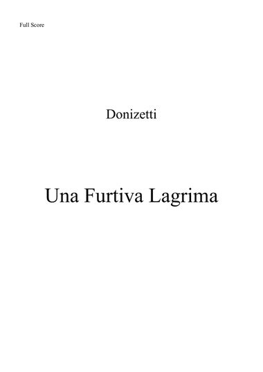 Una Furtiva Lagrima