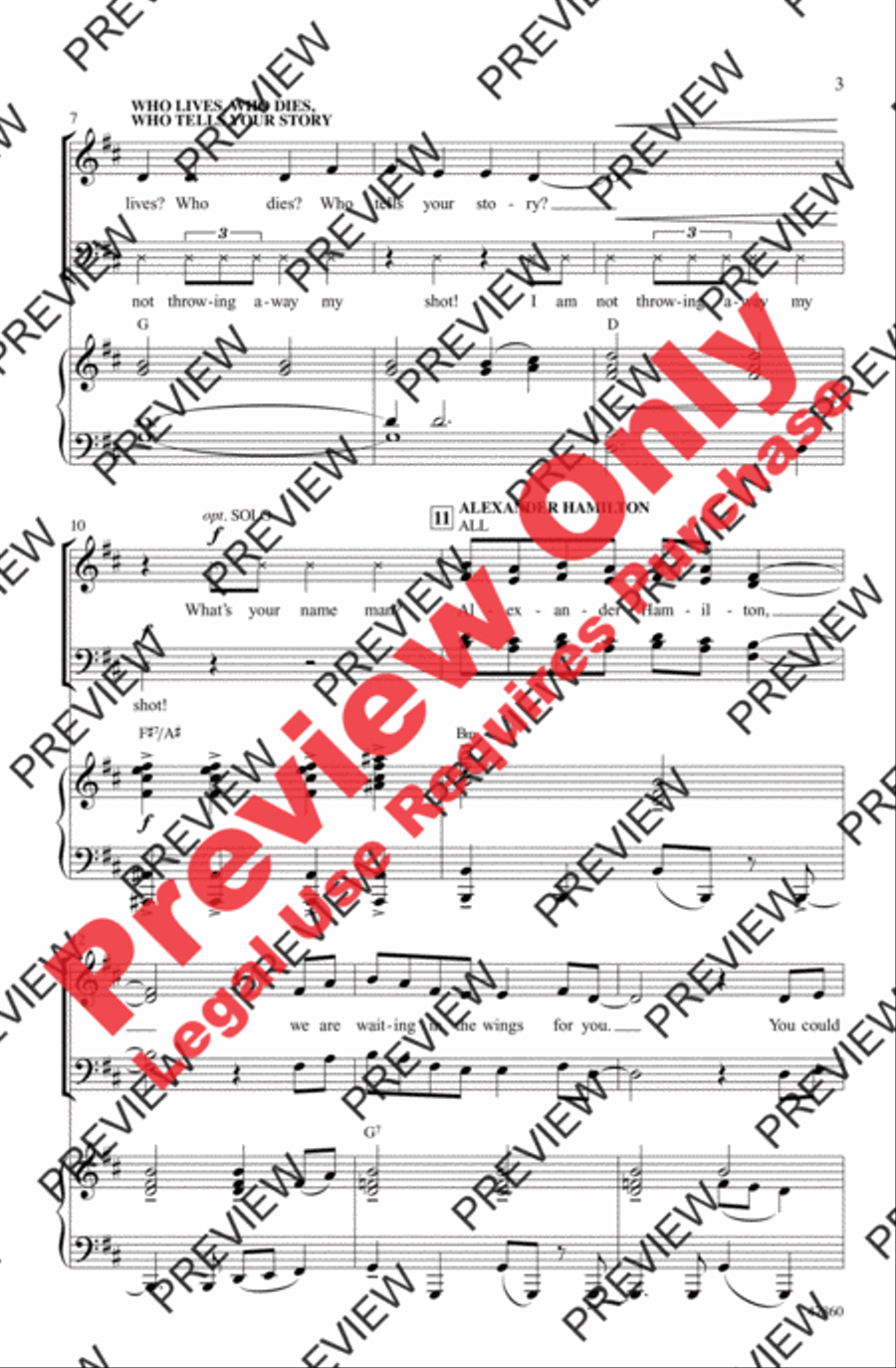 Hamilton Highlights Hamilton Highlights 4-Part scores gallery preview page 3
